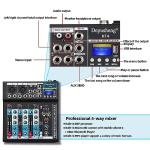 Depusheng HT4 Portable Bluetooth DJ Mixer Console