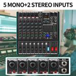 XTUGA TS7 Pro Audio Mixer with DSP Effects