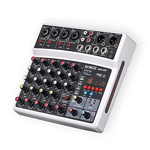 Professional 6-Channel Digital DJ Mixer with DSP Echo