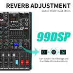 XTUGA TS7 Pro Audio Mixer with DSP Effects