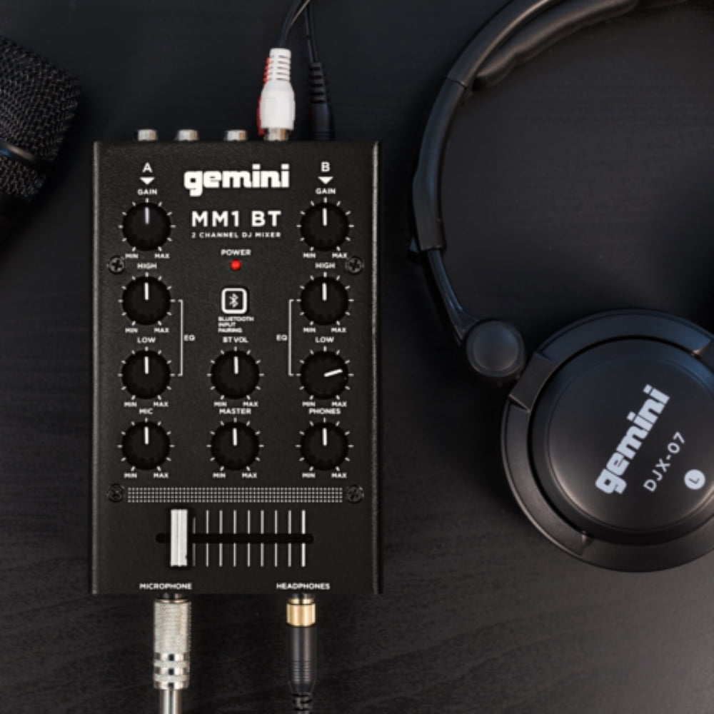 Gemini Pro Audio 2-Channel Bluetooth Studio Mixers