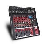 6-Channel DJ Mixer with Bluetooth and Effects