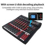 6-Channel DJ Mixer with Bluetooth and Effects