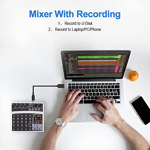 Professional 6-Channel Digital DJ Mixer with DSP Echo