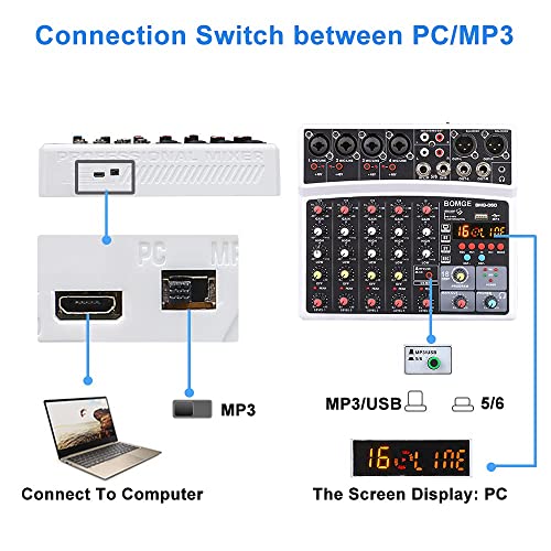 Professional 6-Channel Digital DJ Mixer with DSP Echo