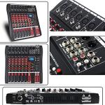 6-Channel DJ Mixer with Bluetooth and Effects