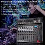 Depusheng DT8 8-Channel DJ Mixer Console