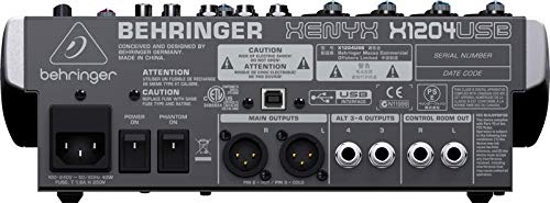 Behringer XENYX X1204USB Mixer with USB/Audio Interface