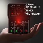 2-Channel Audio Mixer with Phantom Power & Combo Jack