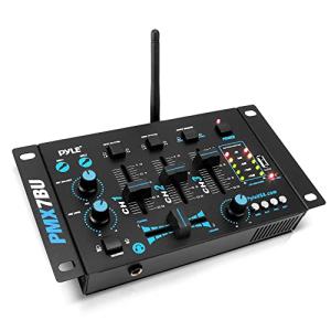 Wireless 3-Channel DJ Mixer with Bluetooth