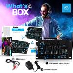 Wireless 3-channel DJ Sound Mixer with Bluetooth
