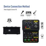 Compact 2-Channel USB Audio Mixer for DJ/Home Recording