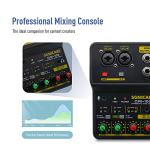 Compact 2-Channel USB Audio Mixer for DJ/Home Recording