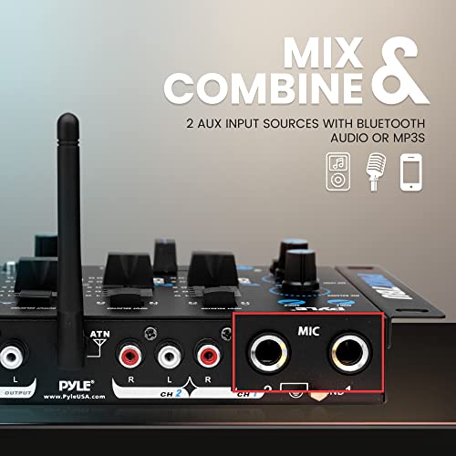 Wireless 3-Channel DJ Mixer with Bluetooth