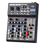 4-Channel Bluetooth DJ Mixer with FX Effects