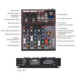 4-Channel Bluetooth DJ Mixer with FX Effects