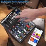 4-Channel Bluetooth DJ Mixer with FX Effects