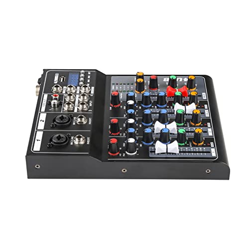 4-Channel Bluetooth DJ Mixer with FX Effects