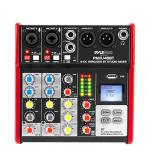 Portable Bluetooth DJ Mixer with USB Interface - Red