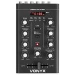 VONYX Desktop DJ Mixer with Bluetooth and USB