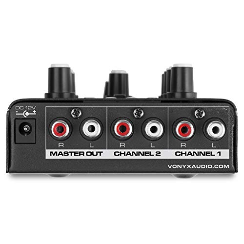 VONYX Desktop DJ Mixer with Bluetooth and USB