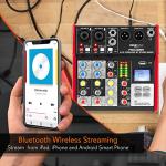 Portable Bluetooth DJ Mixer with USB Interface - Red