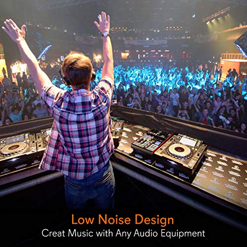 Portable Bluetooth DJ Mixer with USB Interface - Red