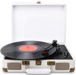 Portable 3-Speed Turntable with Built-in Speakers & USB