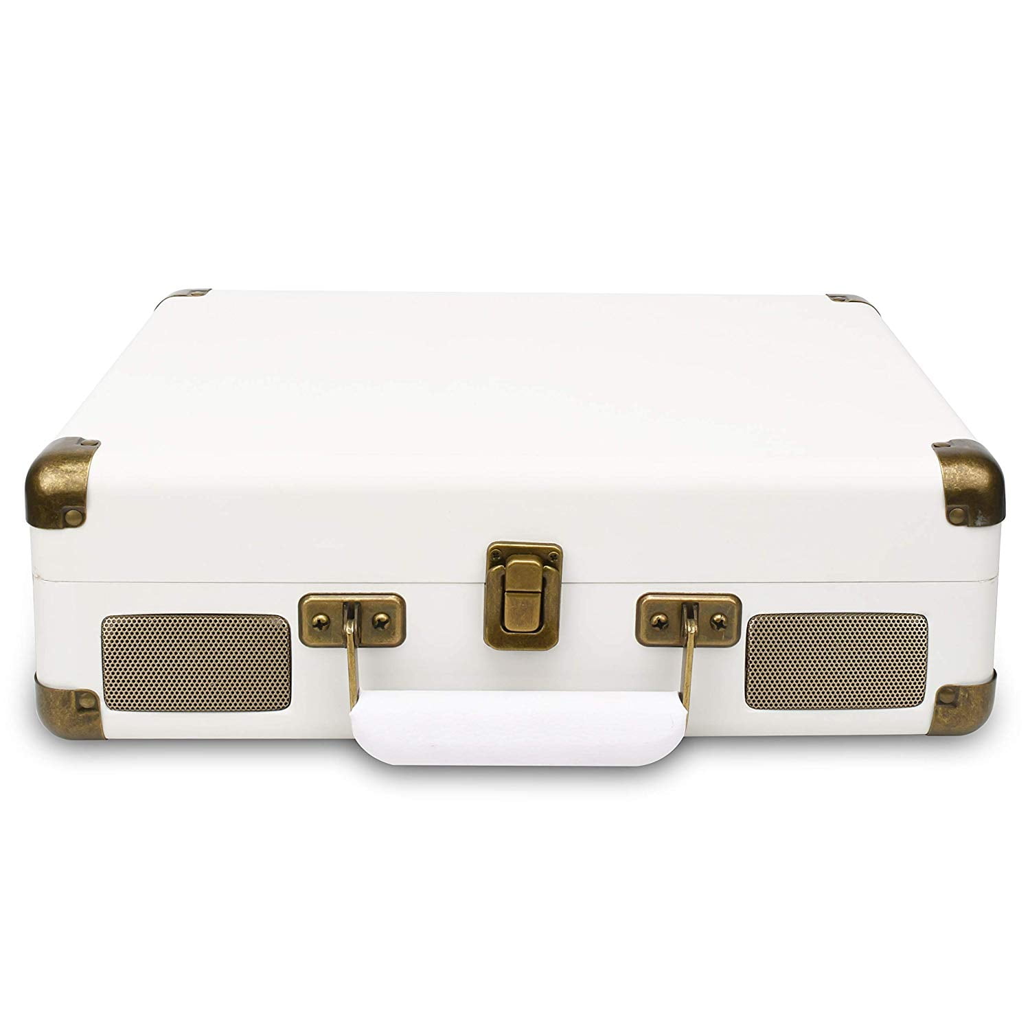 Portable 3-Speed Turntable with Built-in Speakers & USB