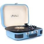 Portable Wireless Vintage Vinyl Turntable, Blue