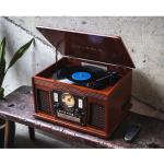 Victrola 8-in-1 Bluetooth Record Player - Mahogany
