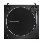 Black Audio-Technica Turntable with Bookshelf Speaker and USB