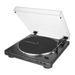 Black Audio-Technica Turntable with Bookshelf Speaker and USB