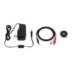 Black Audio-Technica Turntable with Bookshelf Speaker and USB