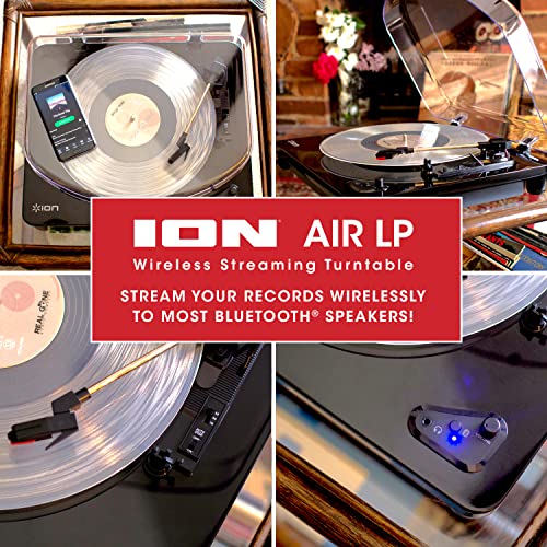 Black Bluetooth Vinyl Record Player with USB Output