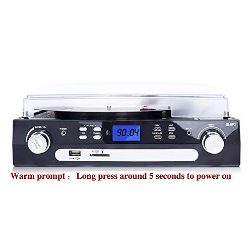 DIGITNOW Bluetooth Vinyl Record Player with Speakers
