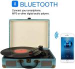 Portable Bluetooth Vinyl Record Player - Upgraded Sound