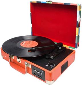 Retro Bluetooth Record Player with Speakers & USB