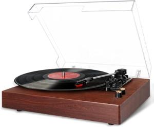 Wireless Bluetooth Record Player with Stereo Speakers