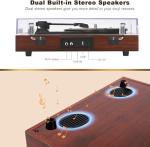 Wireless Bluetooth Record Player with Stereo Speakers
