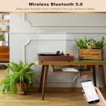 Wireless Bluetooth Record Player with Stereo Speakers