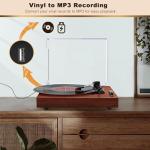 Wireless Bluetooth Record Player with Stereo Speakers