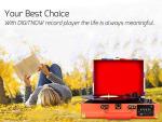 Retro Bluetooth Record Player with Speakers & USB