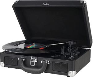 Retro Suitcase Turntable with Built-in Speakers