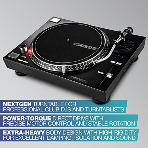 Reloop RP-7000 MK2 Professional Turntable System, Black