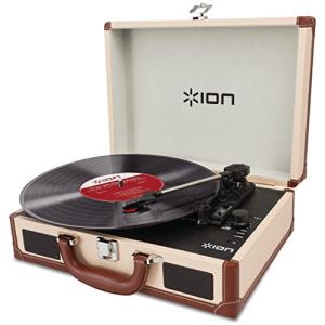 Portable Suitcase Turntable with Built-In Speakers