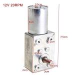 Turbo Geared Motor DC 12V (2 RPM)