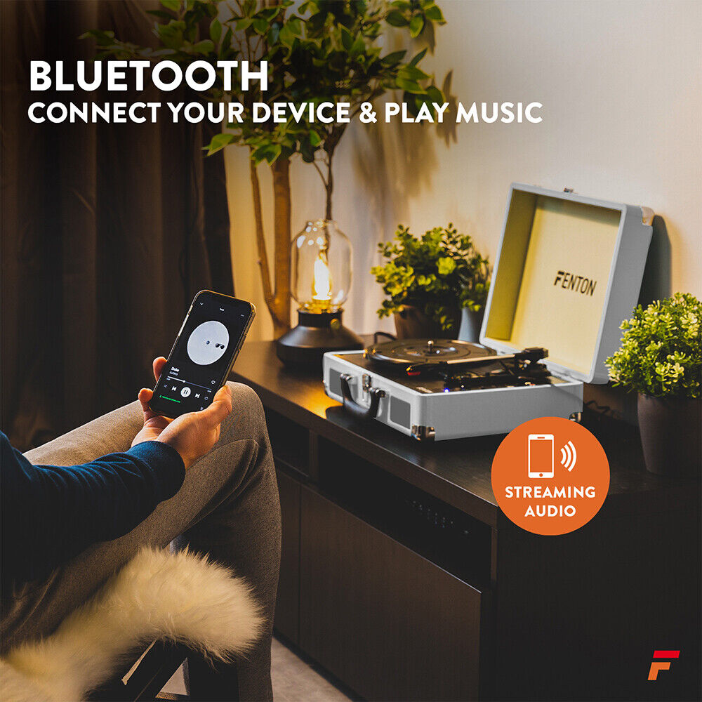 Fenton RP115D USB Vinyl Record Player with Speakers