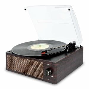 Vintage Bluetooth Belt-Drive Turntable with Aux Input