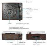 Vintage Bluetooth Belt-Drive Turntable with Aux Input